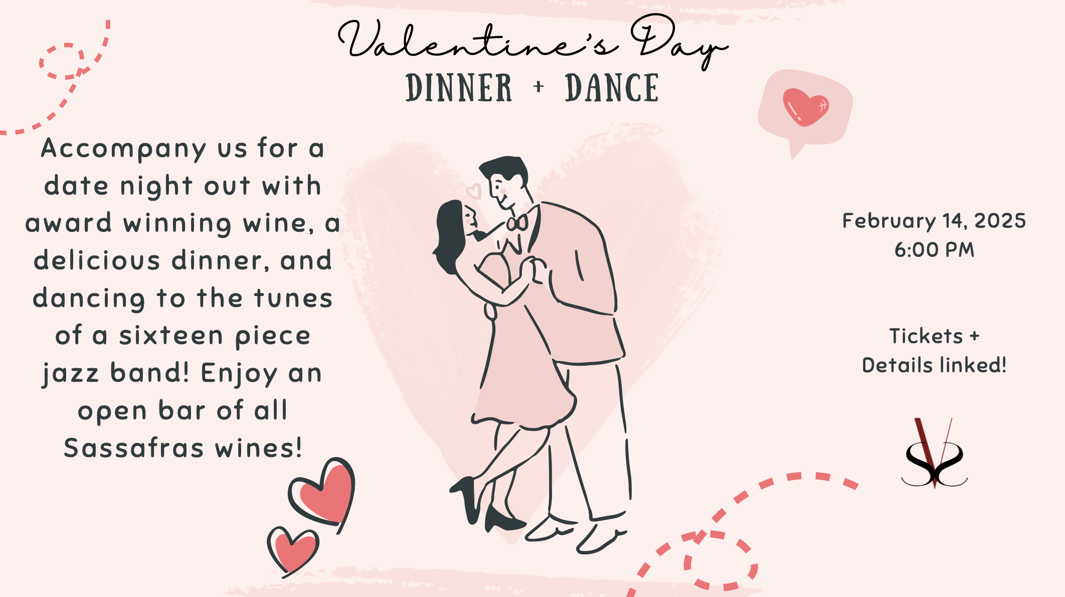 Sassafras Valentine's Day 2025 - Sassafras Springs Vineyard & Winery